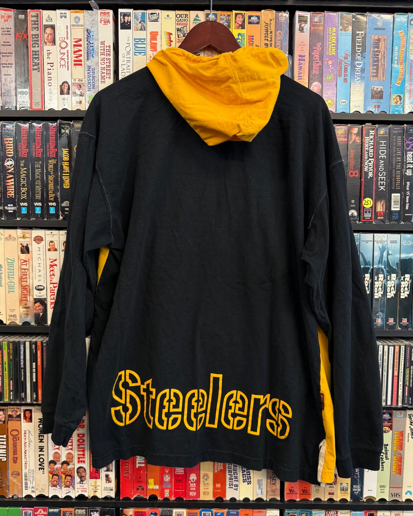 VTG Pittsburgh Steelers Hooded LS Shirt