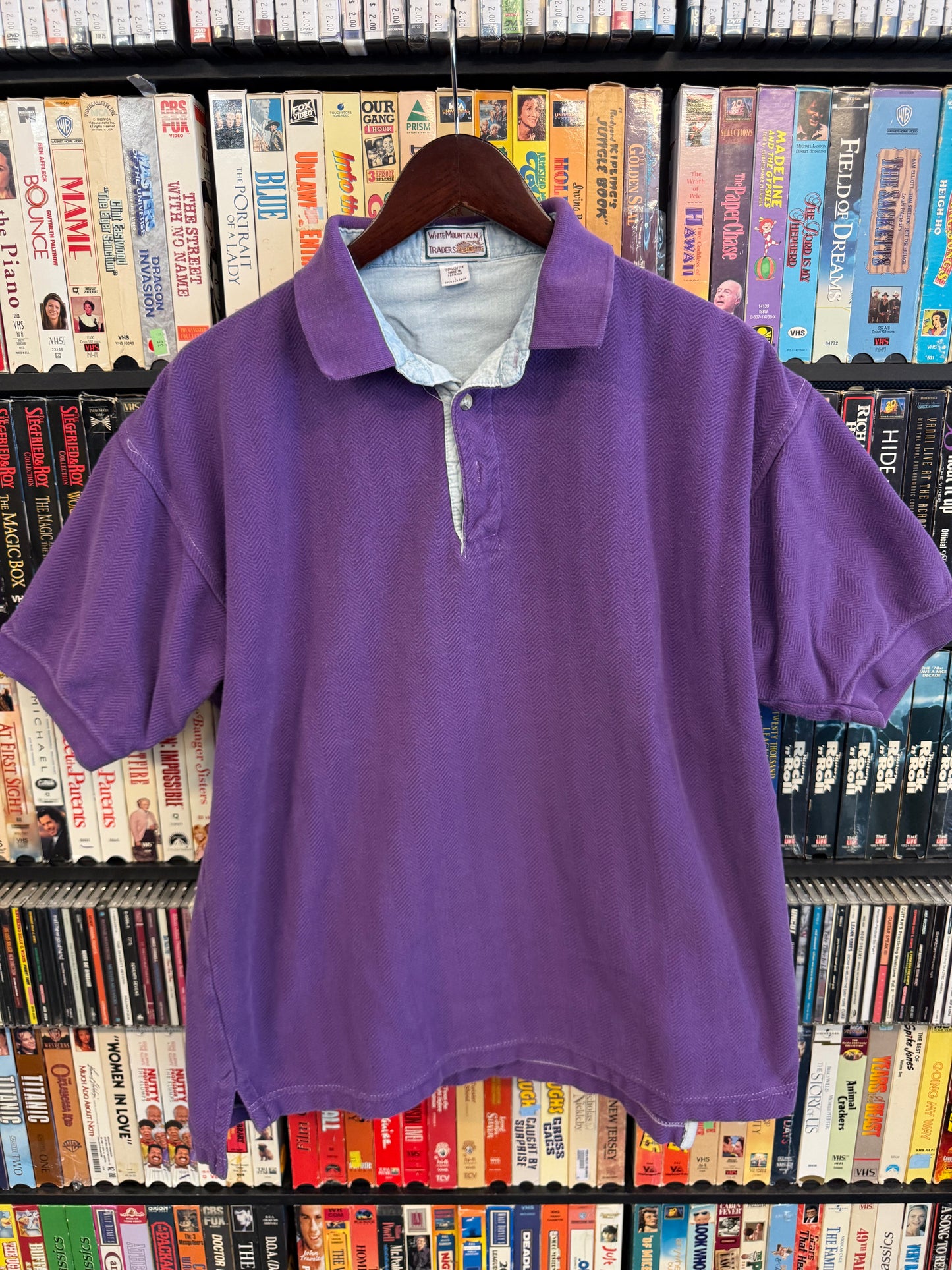 VTG White Mountain Traders Purple Polo