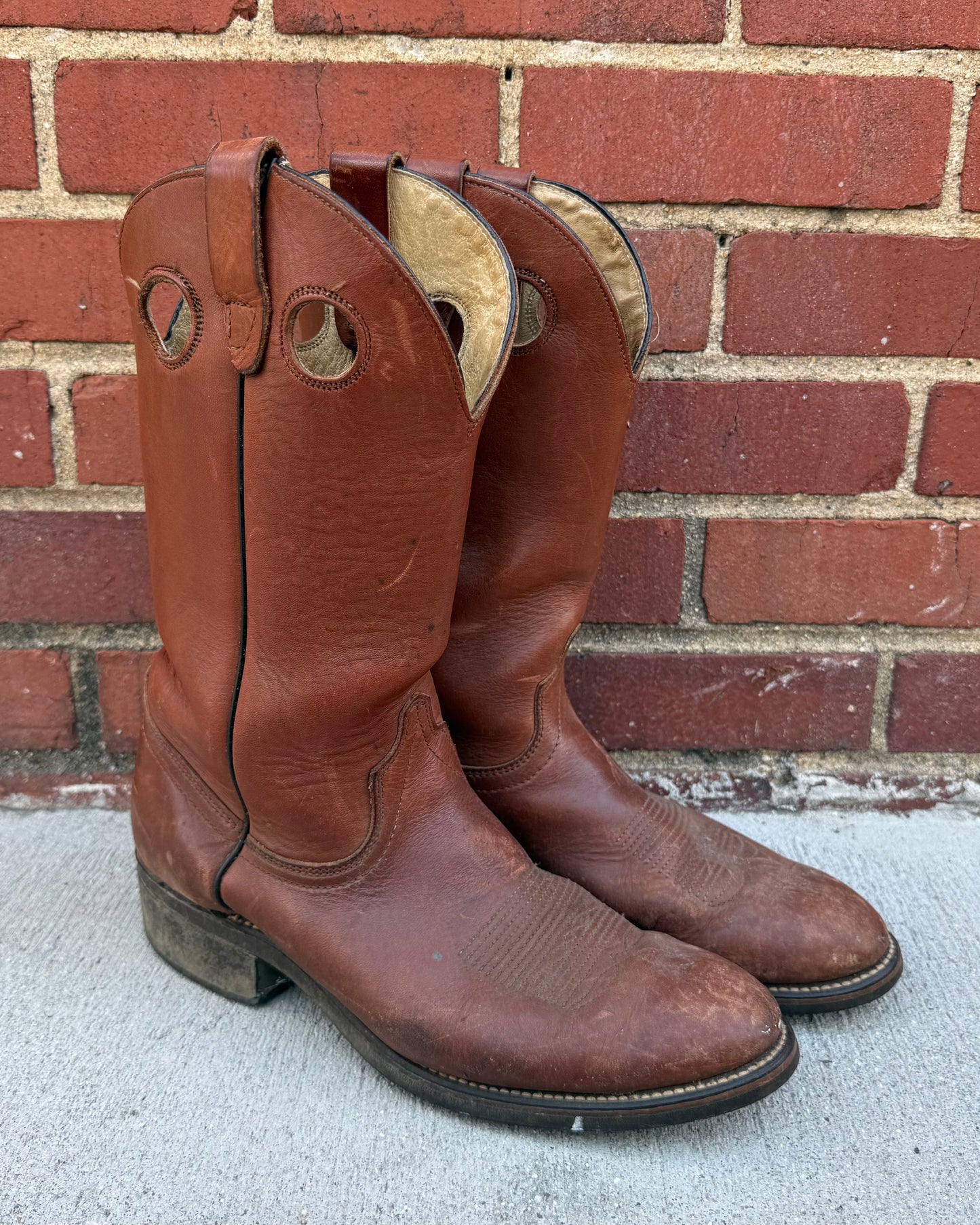 VTG Wrangler Brown Cowboy Boots