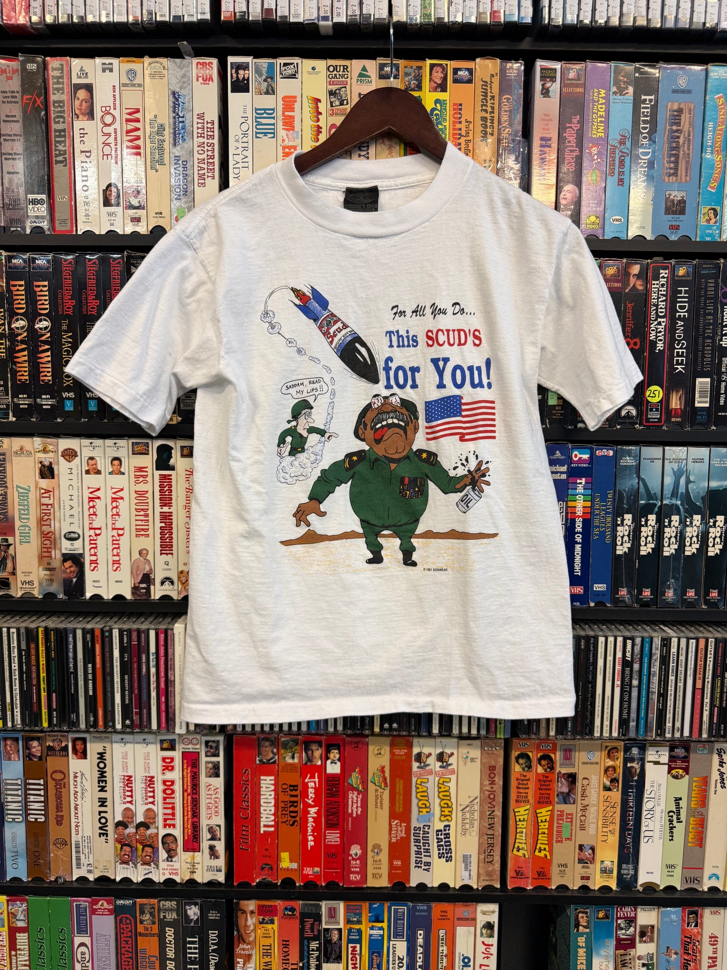 1991 Saddam "Scud's For You" Tee