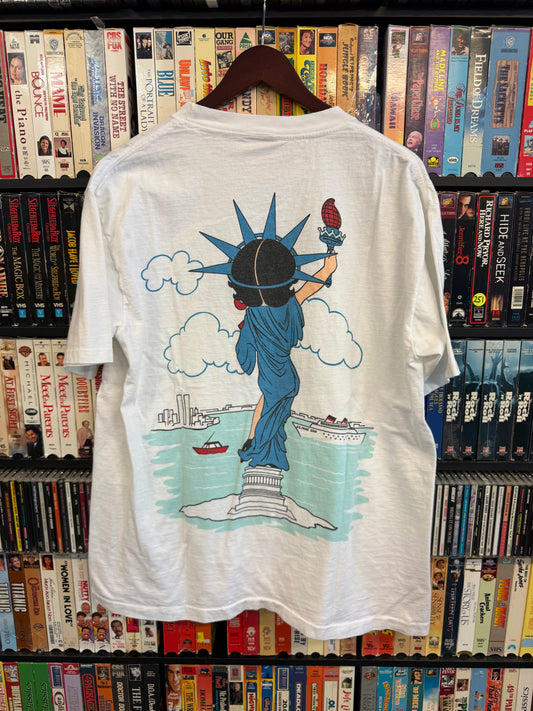VTG Betty Boop Statue of Liberty Tee