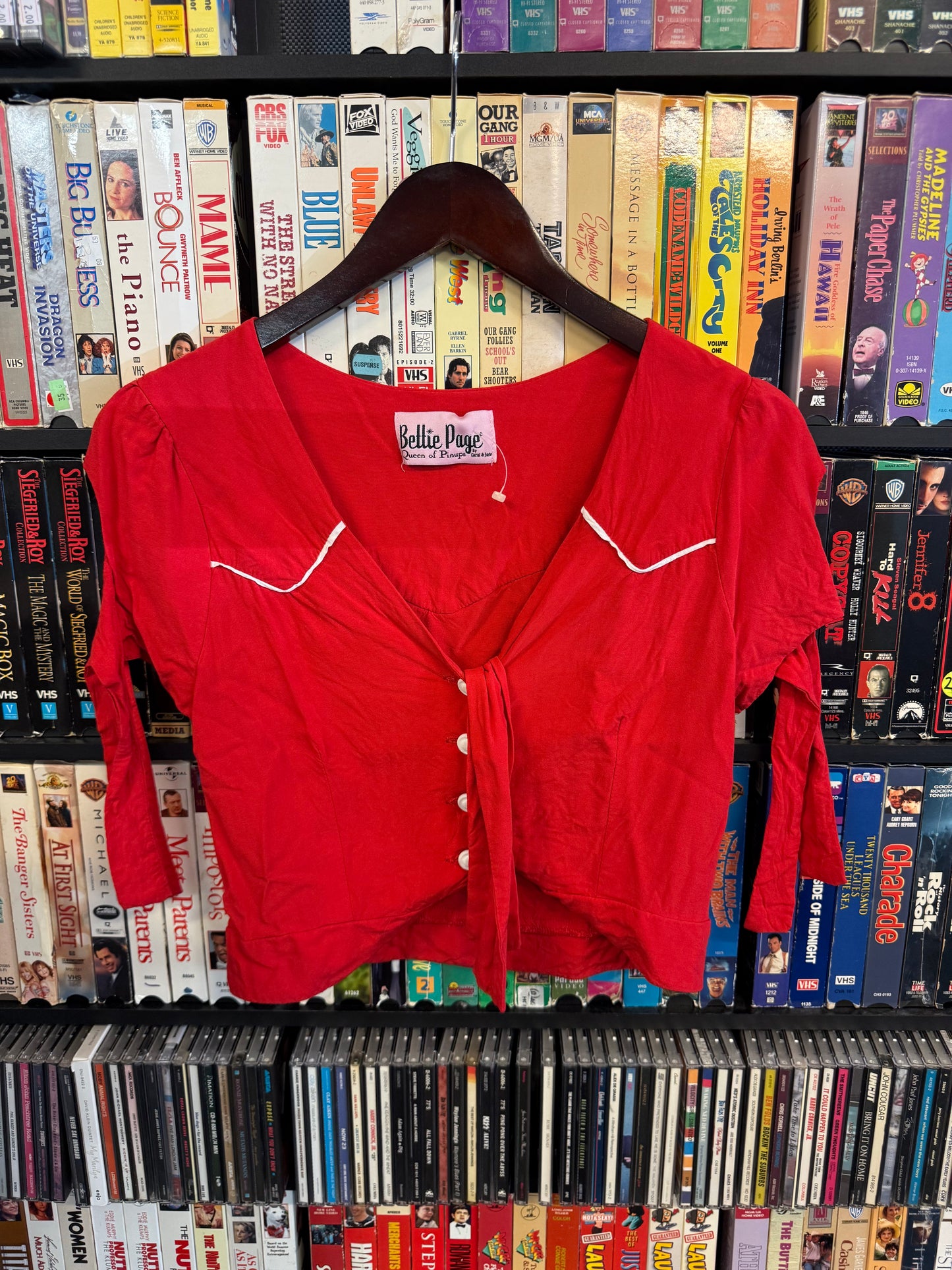 Bettie Page Brand Button Up Top