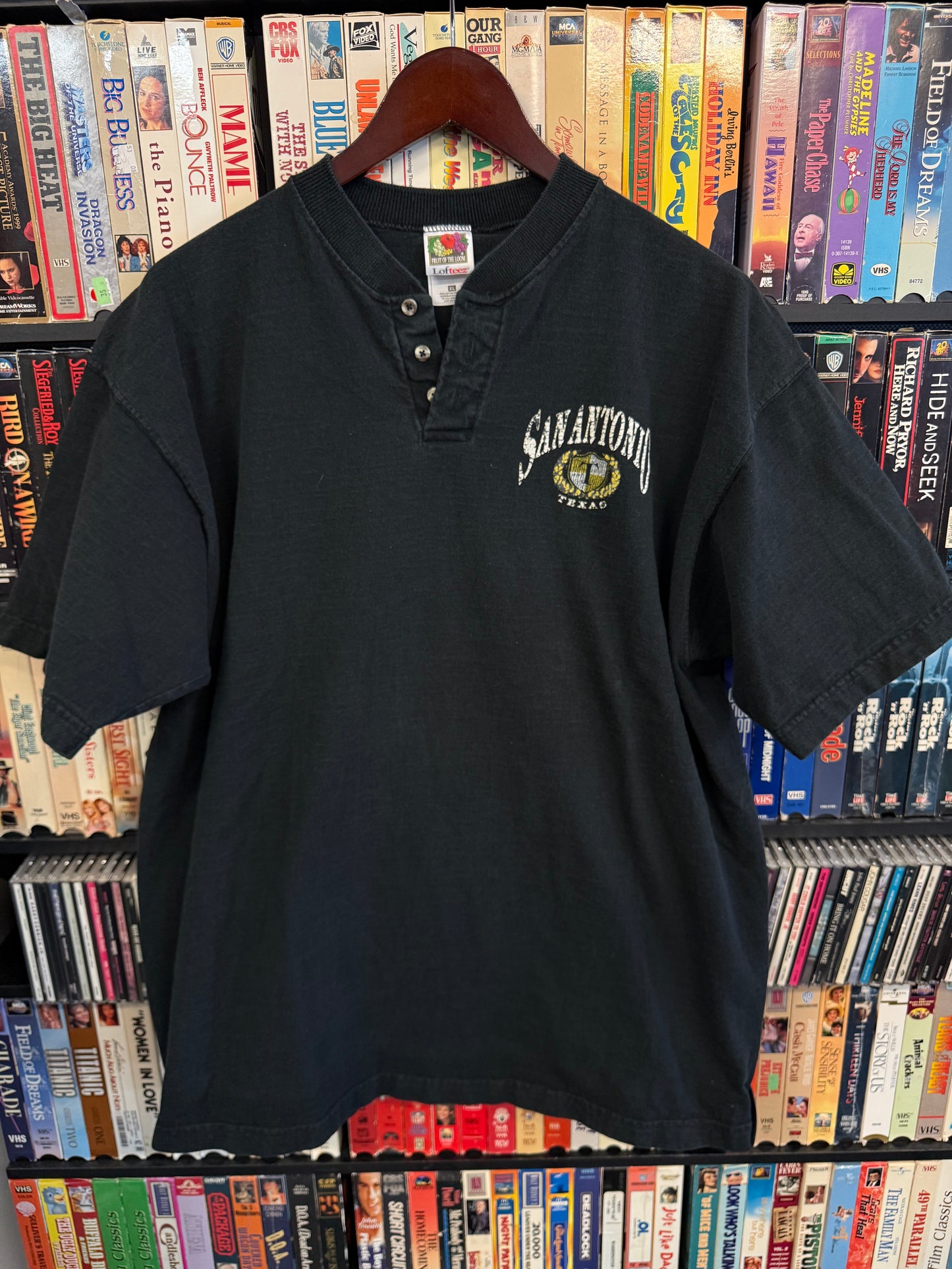 VTG San Antonio, Texas 1/4 Button Tee