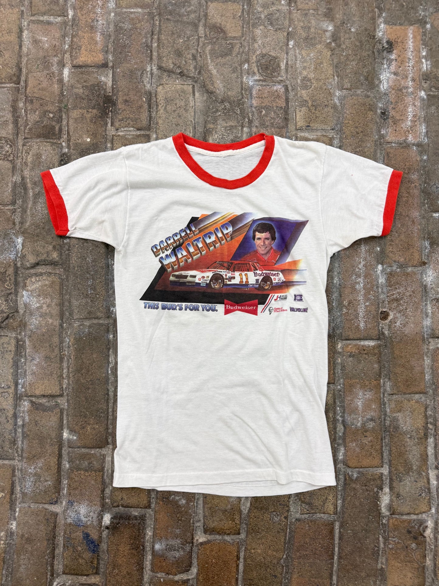VTG Darrell Waltrip NASCAR Ringer Tee