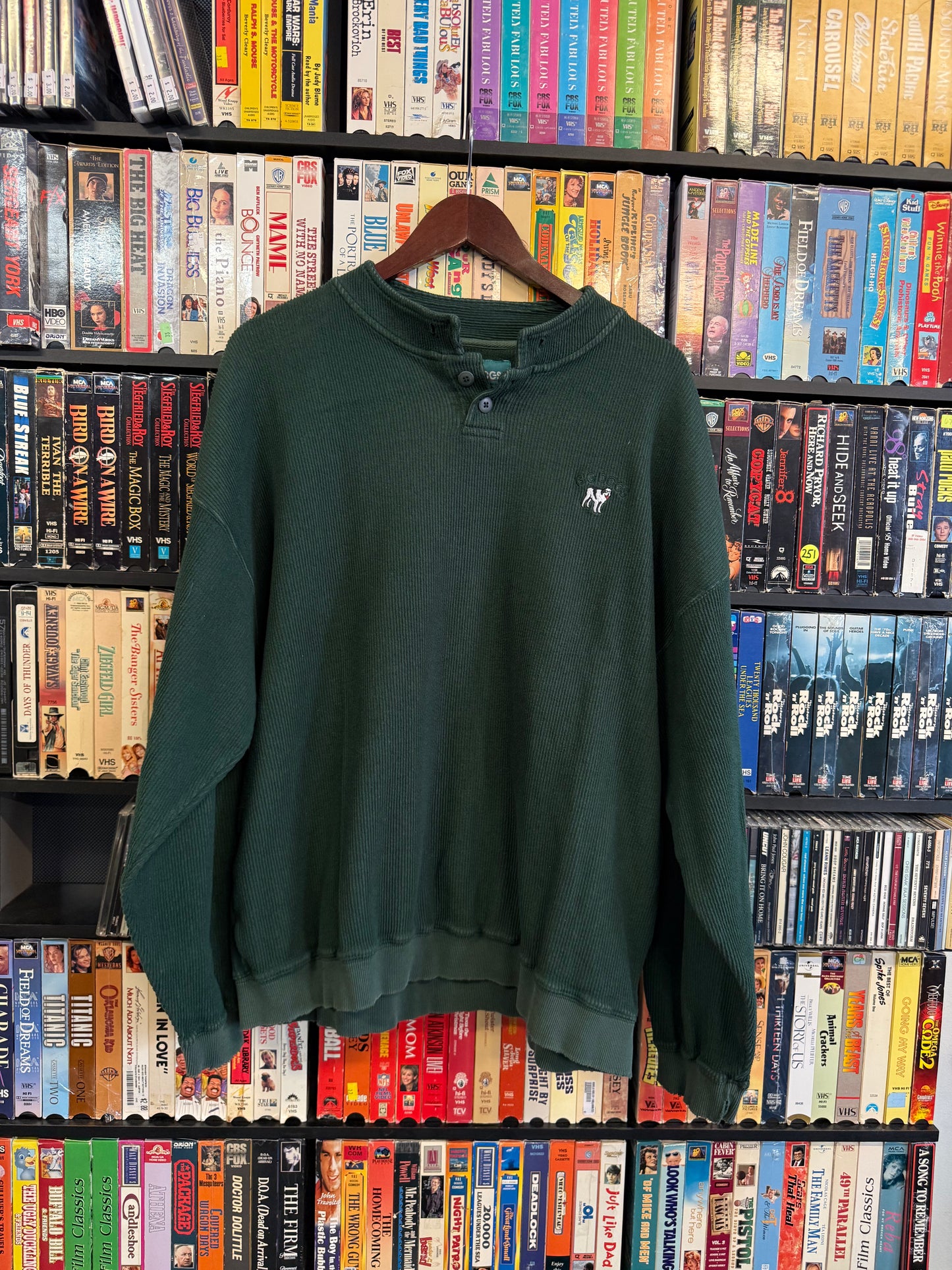 VTG Big Dogs Green Corduroy LS