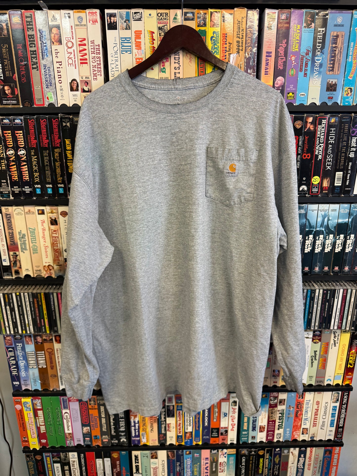Carhartt Gray LS Pocket Tee