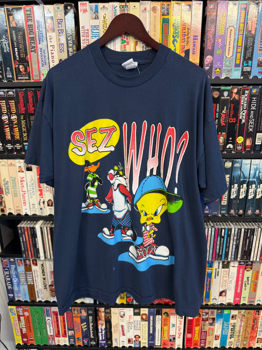VTG Looney Tunes "Sez Who?" Tee