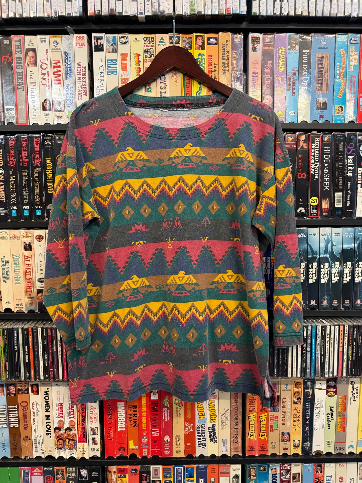 VTG Southwestern Aztec Art LS Tee