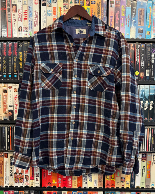 VTG Plaid Flannel Button Up Shirt