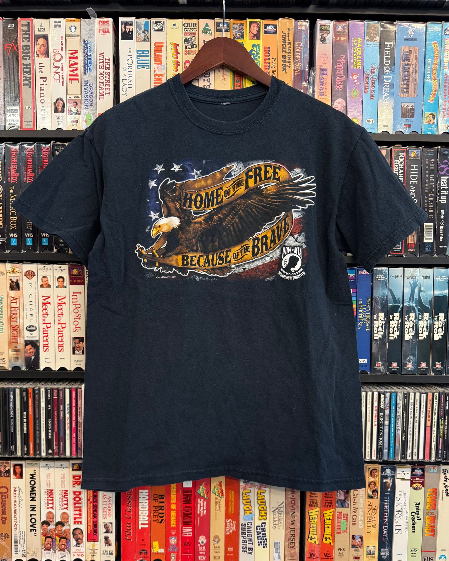00's "Home Of The Free, Because Of The Brave" POW*MIA Tee