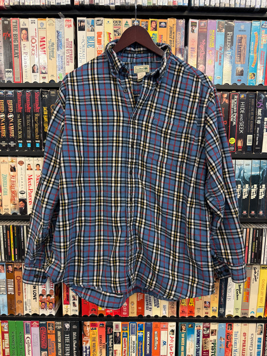 L.L. Bean Plaid Button Up Shirt