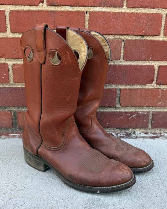 VTG Wrangler Brown Cowboy Boots