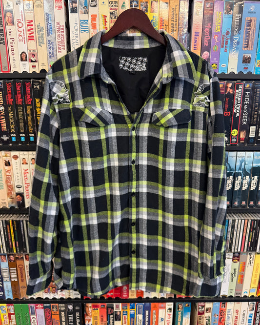 00's Metal Mulisha Plaid Flannel Button Up