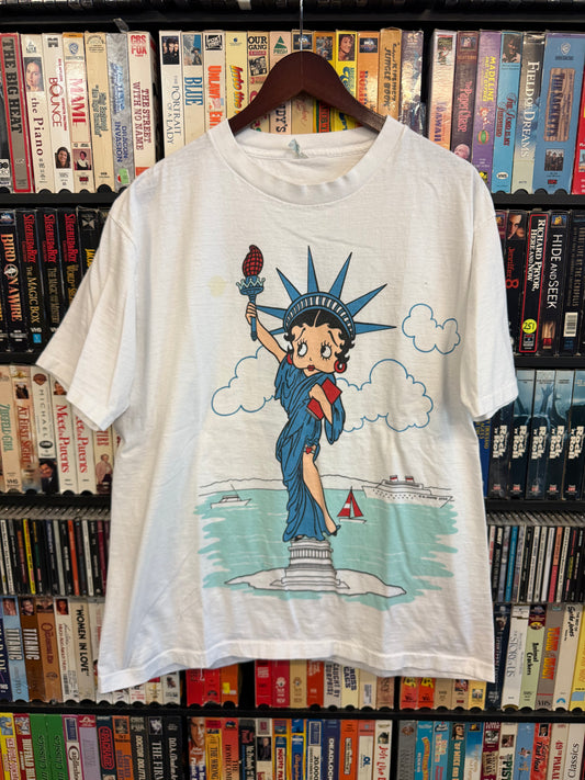 VTG Betty Boop Statue of Liberty Tee