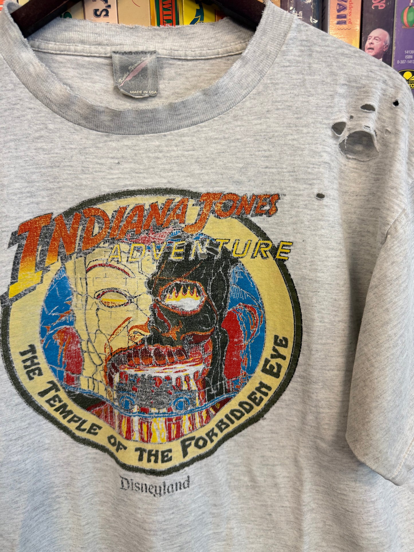 VTG Disneyland Indiana Jones Temple Of The Forbidden Eye Tee