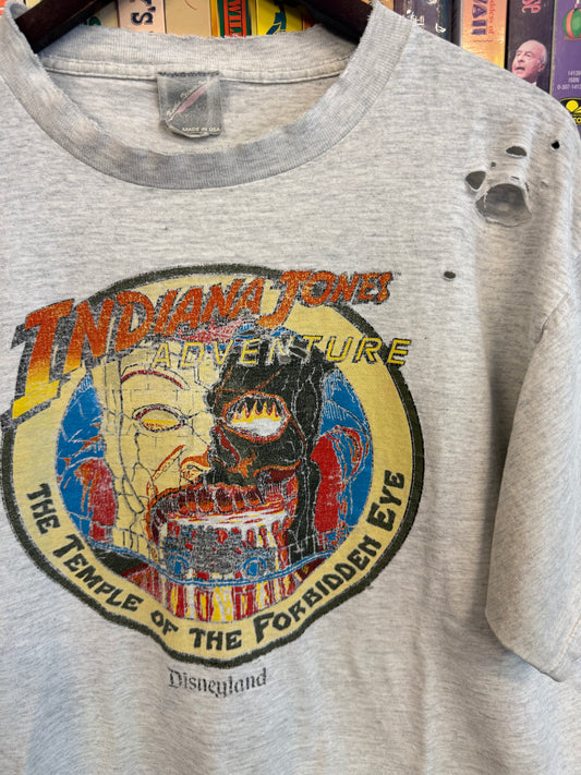 VTG Disneyland Indiana Jones Temple Of The Forbidden Eye Tee