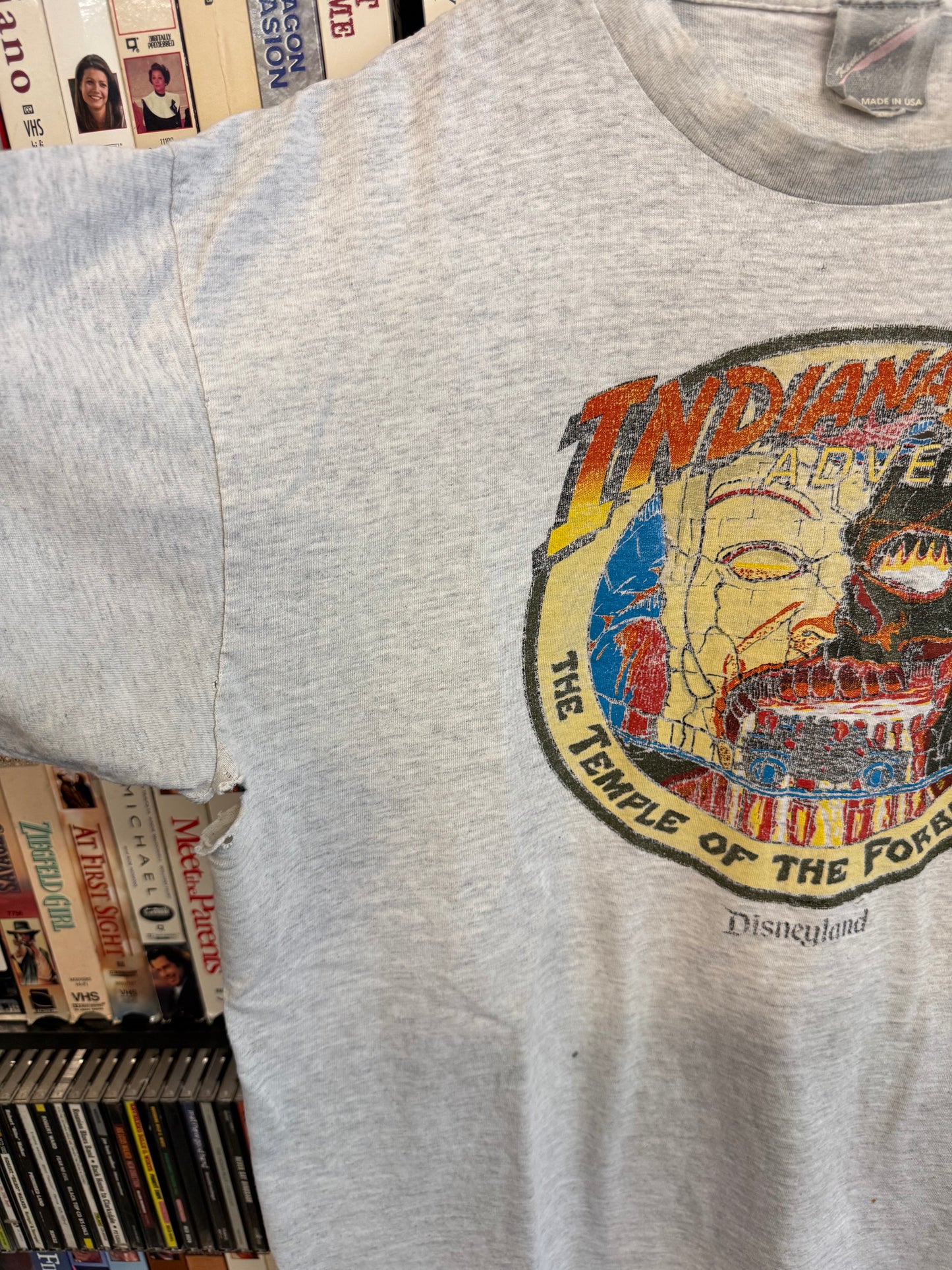 VTG Disneyland Indiana Jones Temple Of The Forbidden Eye Tee