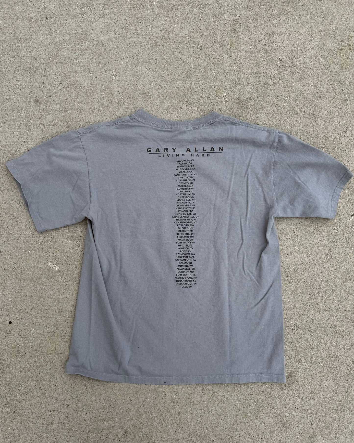 2007 Gary Allan Country Band Tour Tee