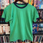 Blank Green Ringer Tee