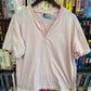 VTG Bold Spirit 1/4 Button Pink Tee