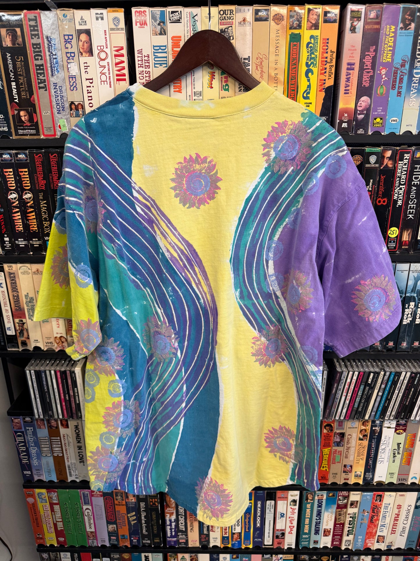 1997 V.C. Torias Hand Painted Abstract Art Tee