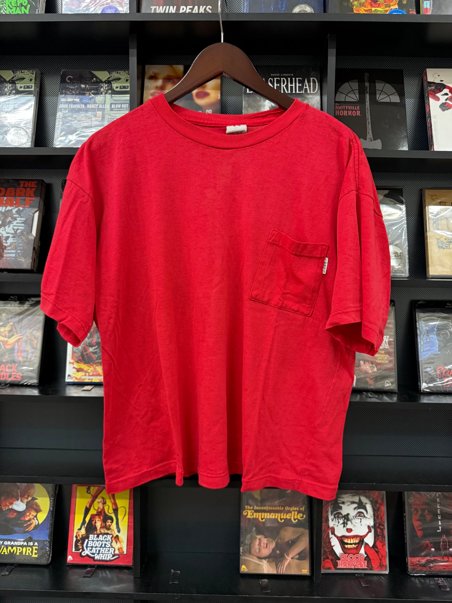 VTG Blank Red Pocket Tee