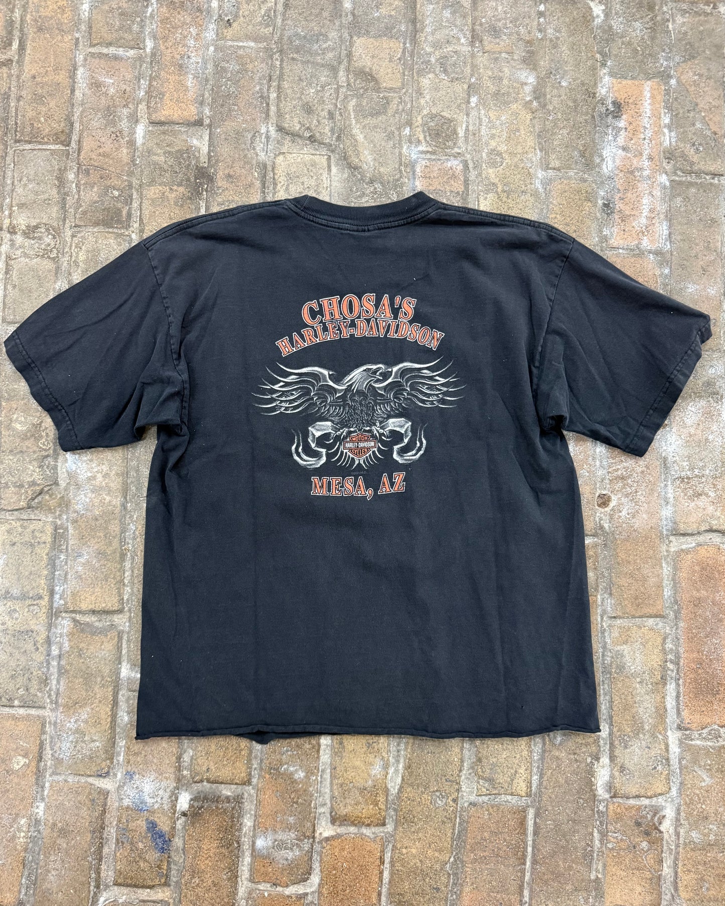 00's Harley-Davidson Chosa's Cropped Pocket Tee