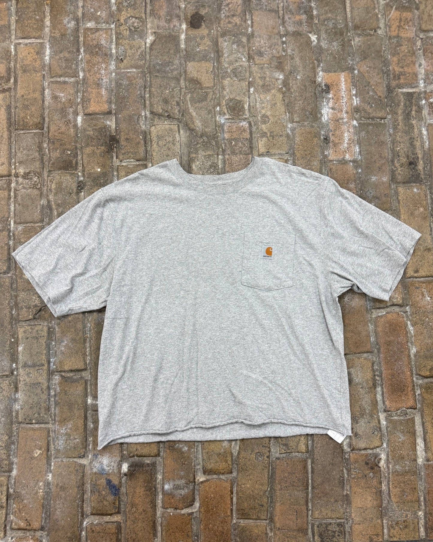 Cropped Carhartt Pocket Tee (Gray)