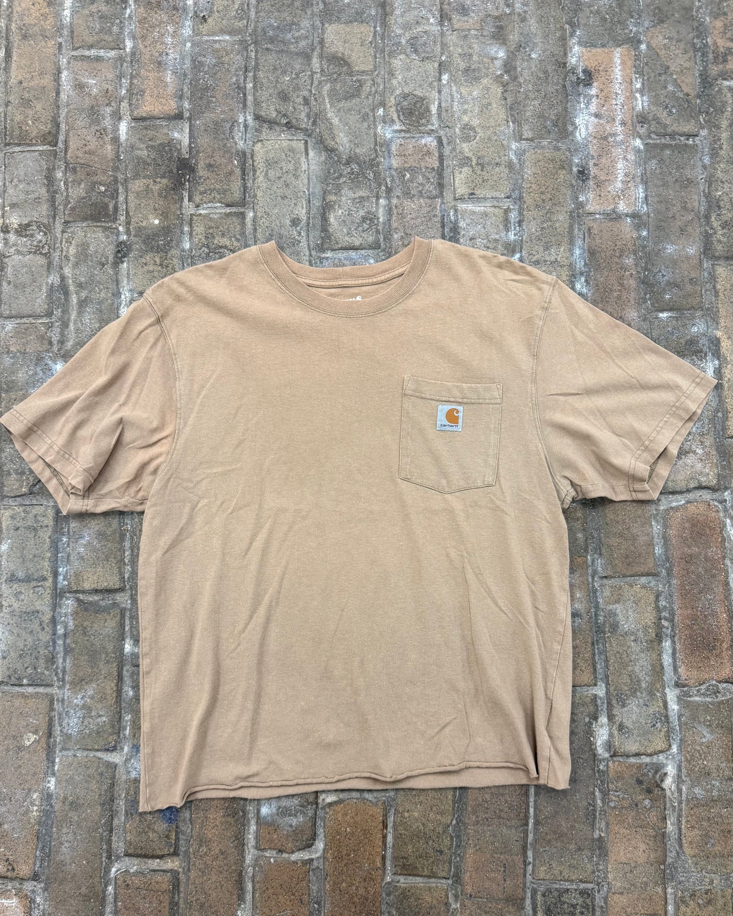 Cropped Carhartt Pocket Tee (Tan)
