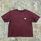 Cropped Carhartt Pocket Tee (Red)