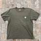 Distressed Carhartt Pocket Tee (Green)