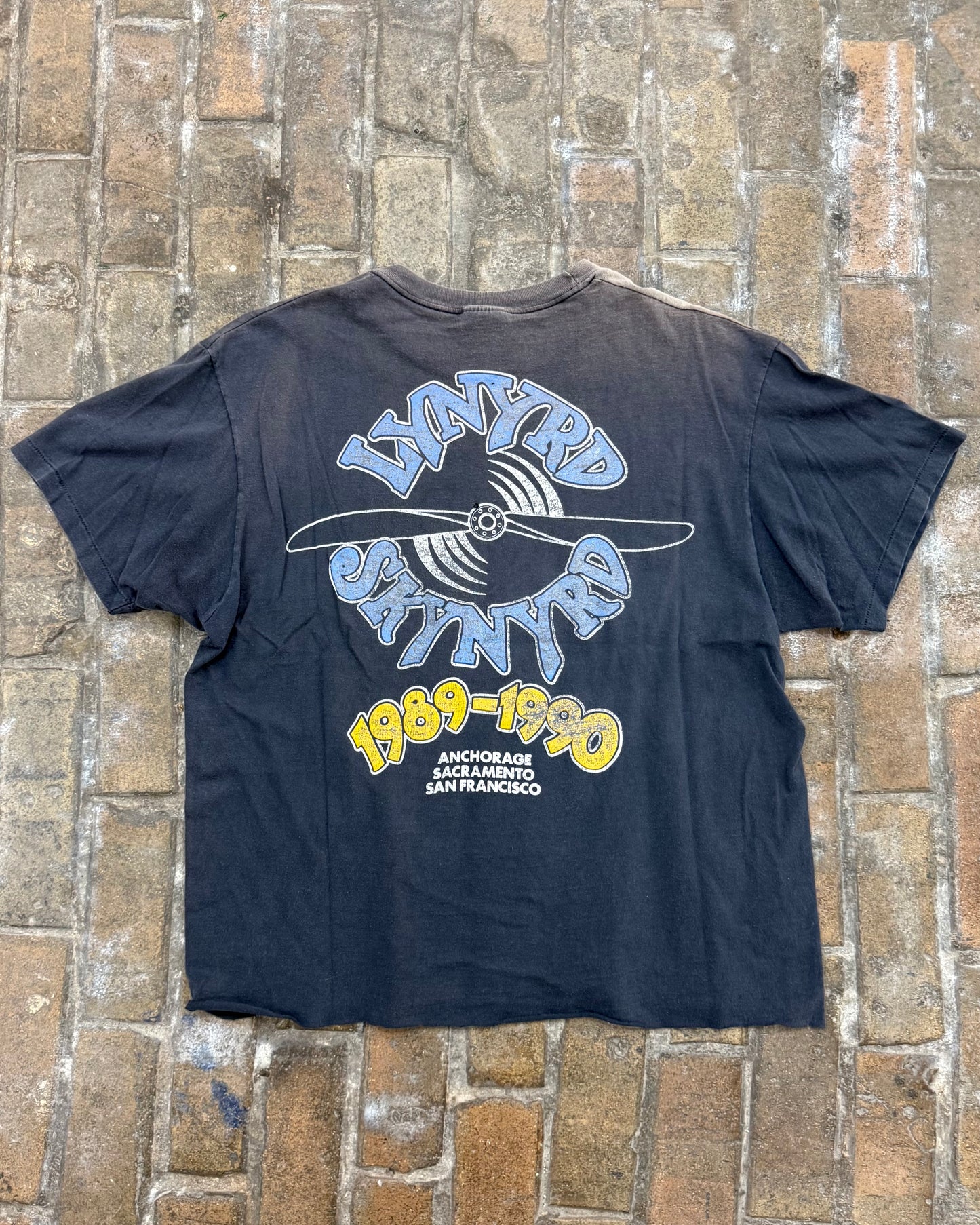 1989-1990 Lynyrd Skynyrd Cropped Band Tee