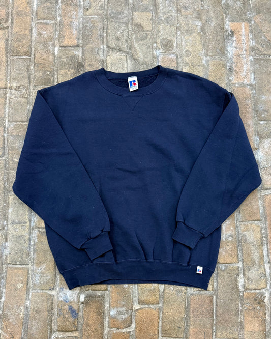 VTG Russell Athletic Blank Navy Sweatshirt