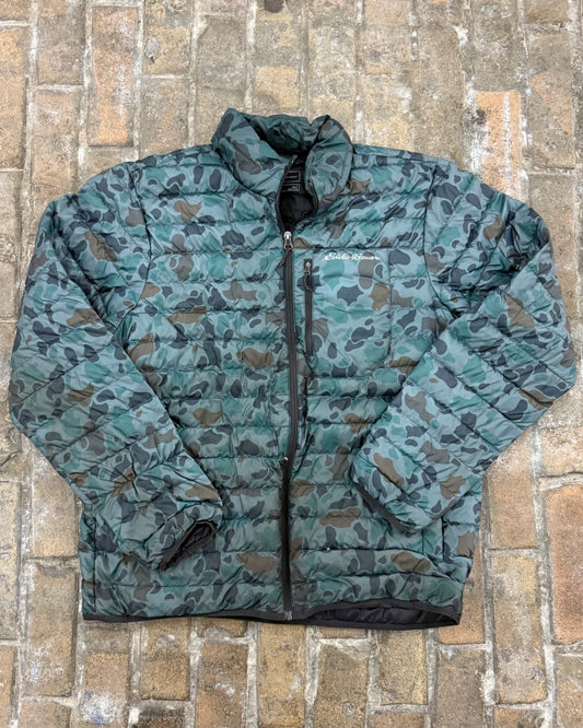 Eddie Bauer Camo Down Puffer Jacket