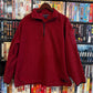 VTG Structure Red Corduroy 1/4 Zip Pullover