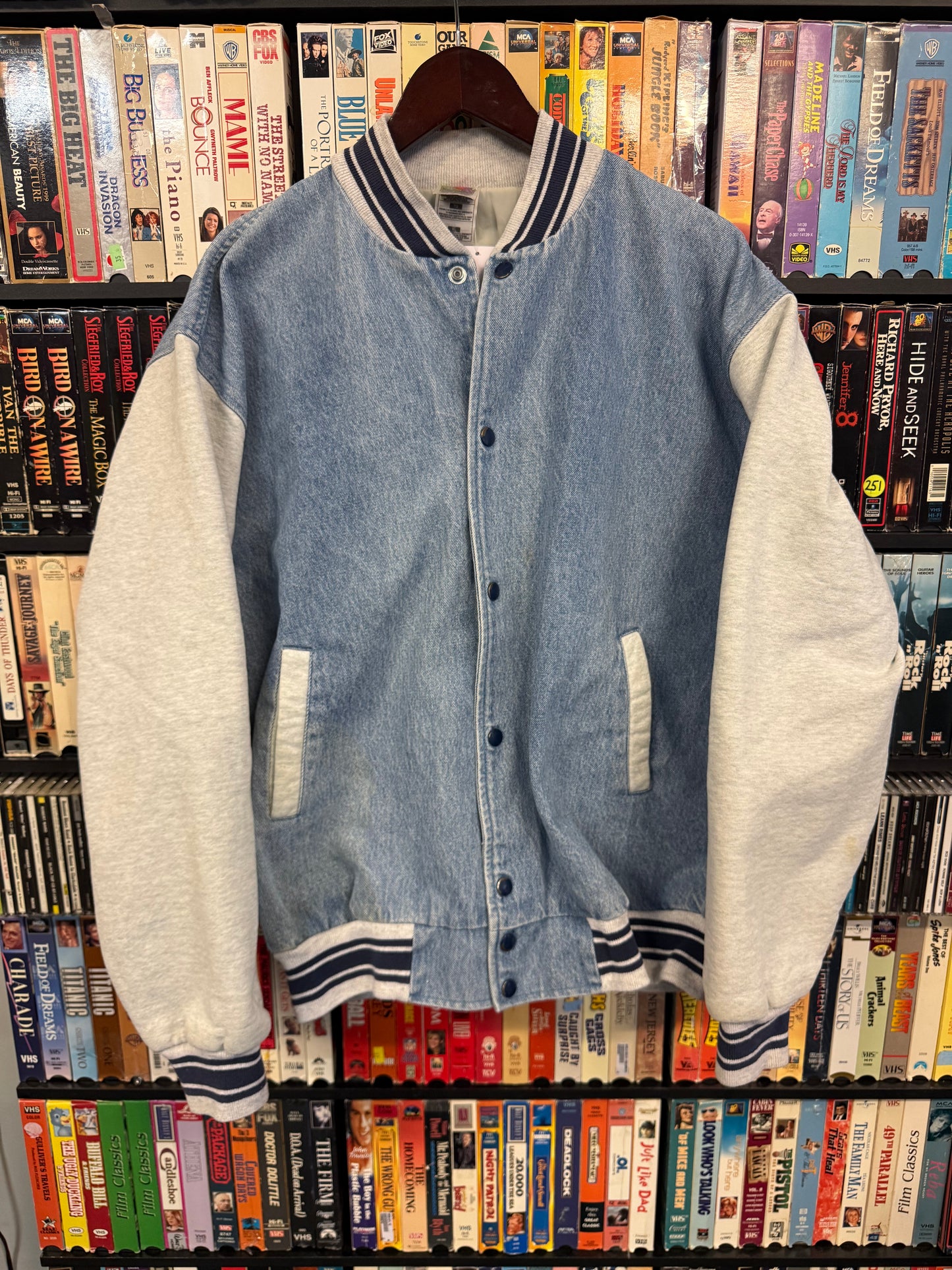 VTG Varsity Style Denim Jacket