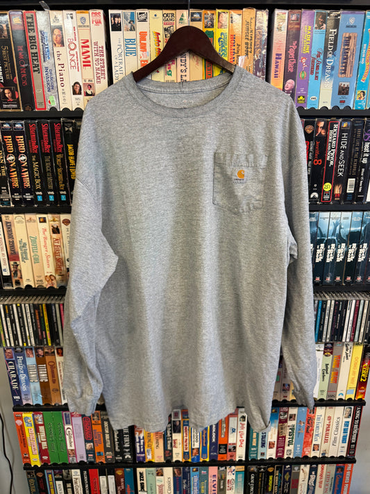 Carhartt Gray LS Pocket Tee