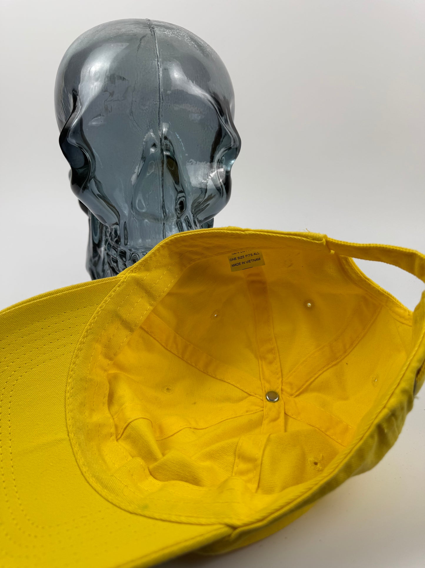 Blank Yellow Strapback Hat