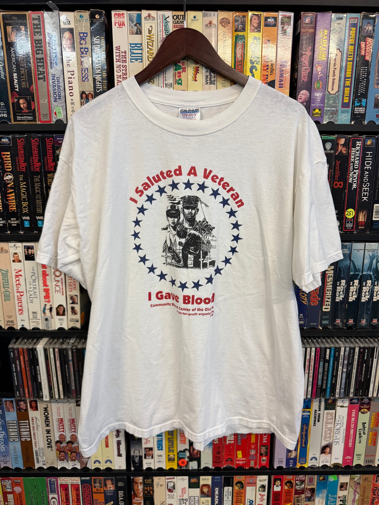 1999 "I Saluted A Veteran" Give Blood Tee