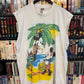 1995 Mickey & Minnie Tropical Cut-Off Tee