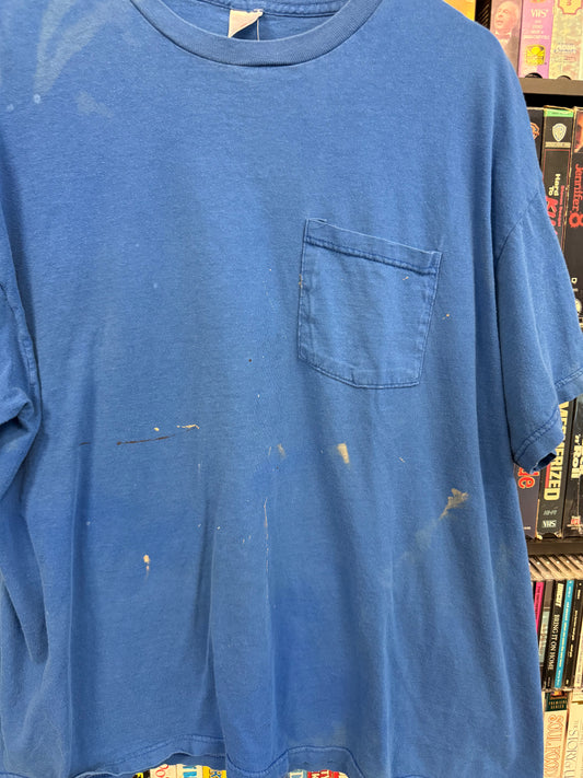 VTG Blue Blank Pocket Tee