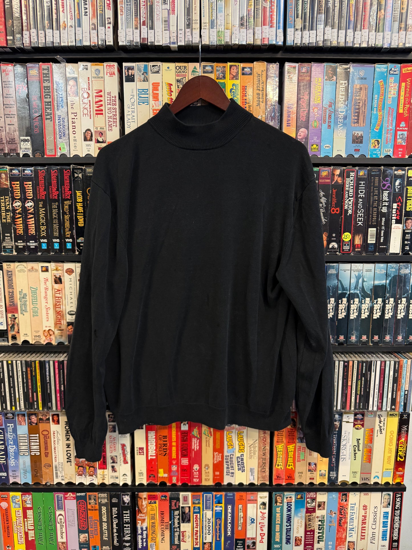 VTG Black Mock Neck
