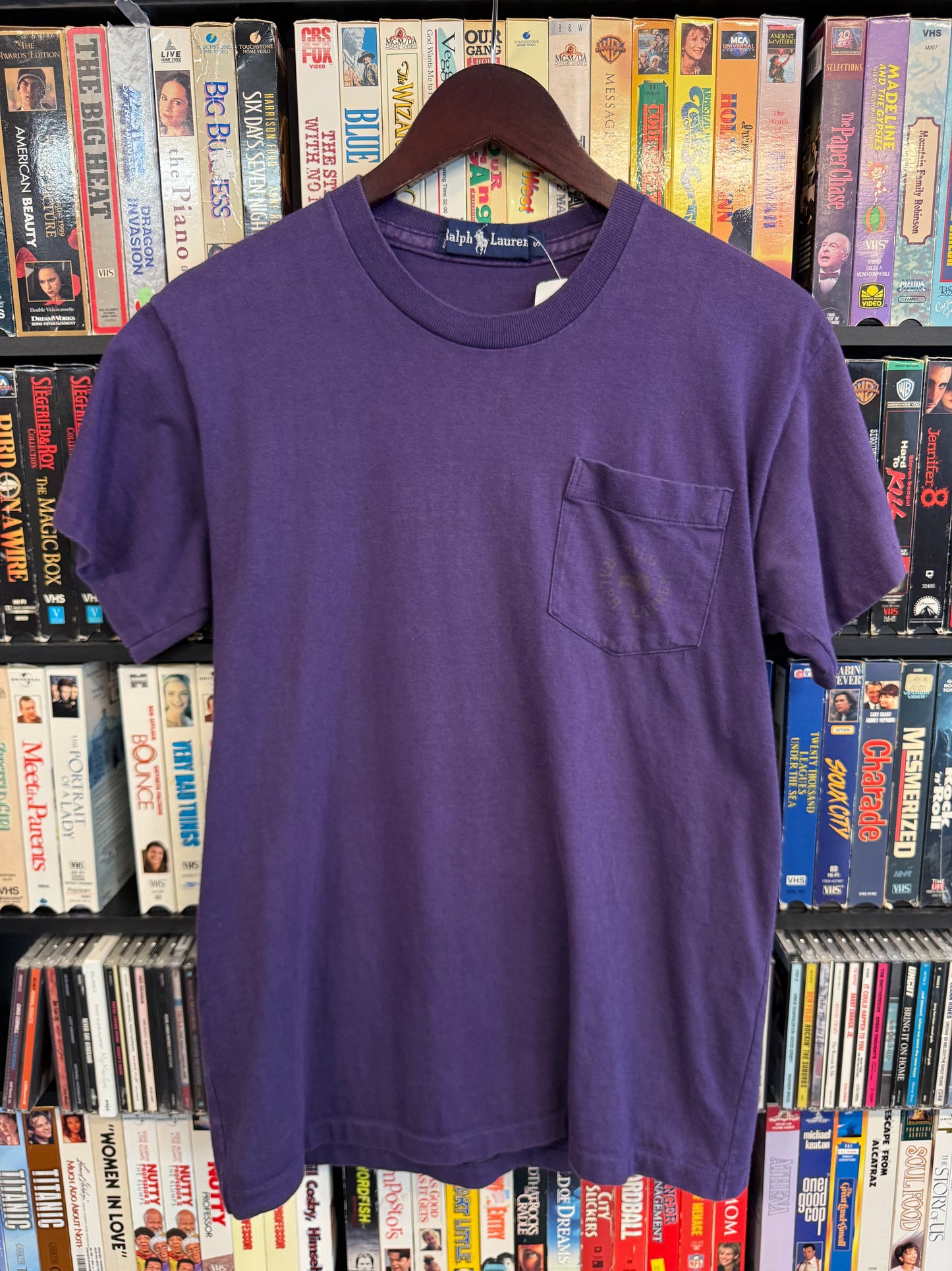 VTG Ralph Lauren Purple Pocket Tee