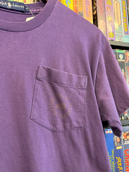 VTG Ralph Lauren Purple Pocket Tee