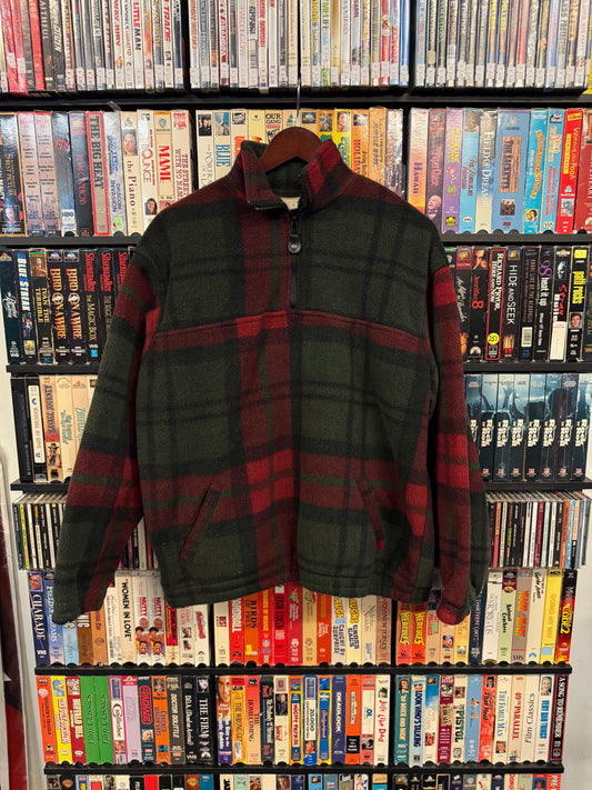 Weekend Provisions Plaid Fleece Pullover