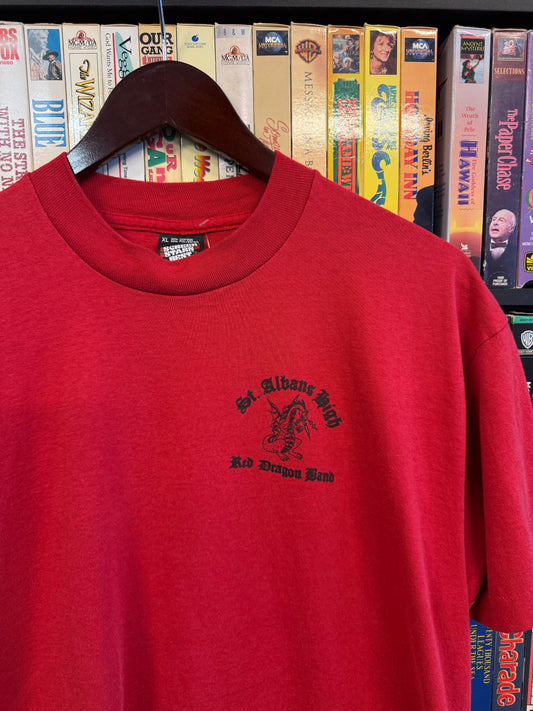 1990 St. Albans High Red Dragon Band Tee