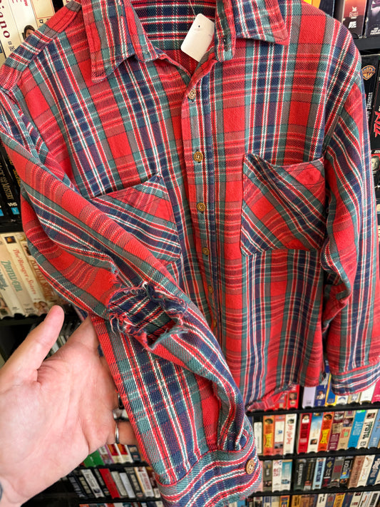 VTG Big Mac Plaid Flannel Button Up *As-Is*