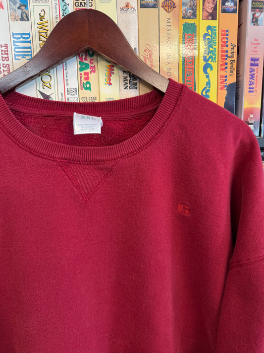 VTG Russell Athletic Blank Red Sweatshirt