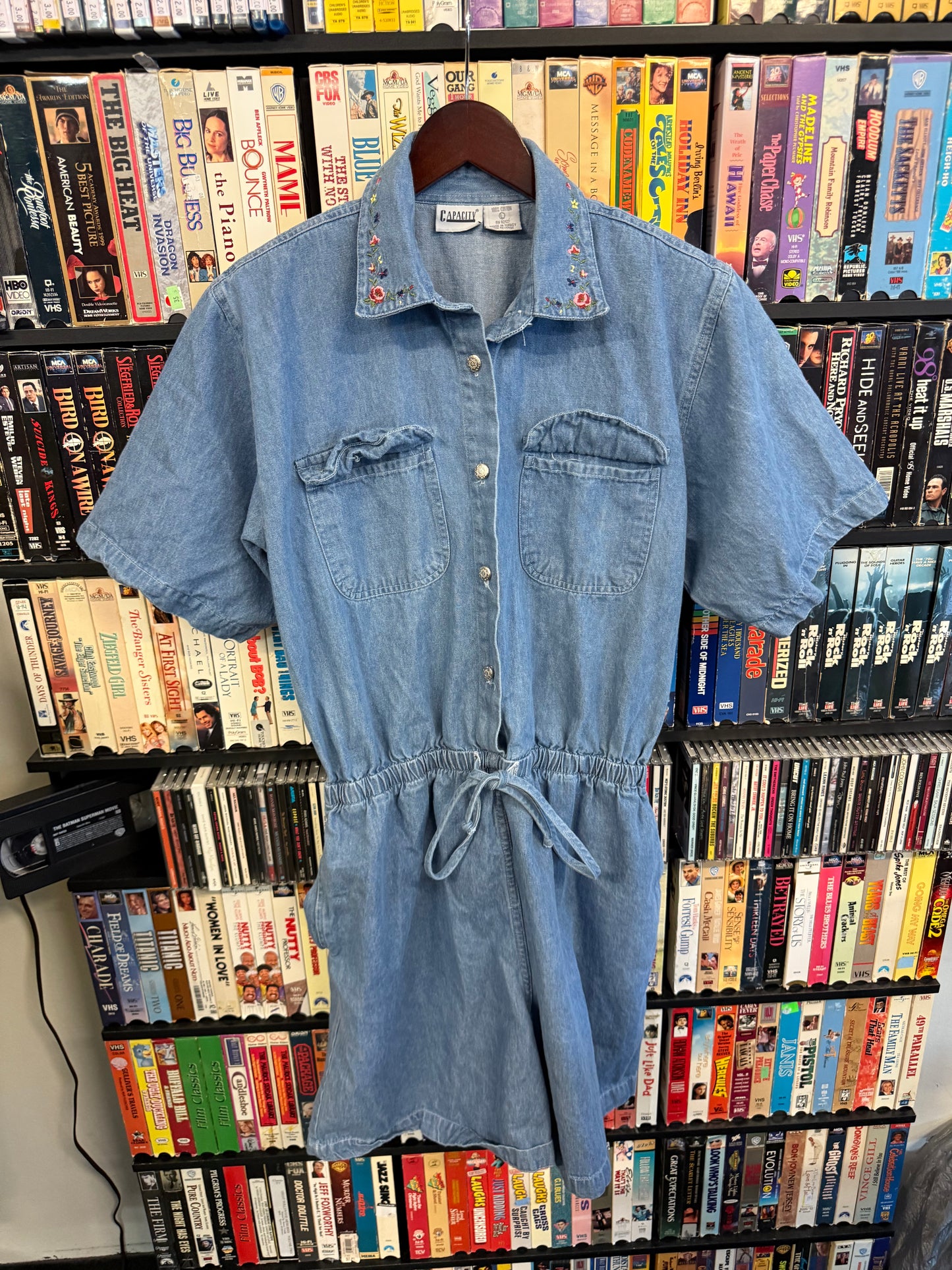 VTG Capacity Denim Romper