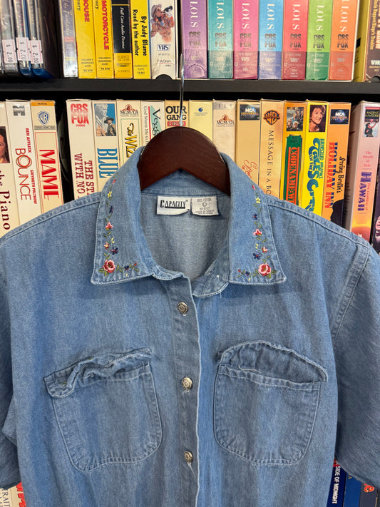 VTG Capacity Denim Romper